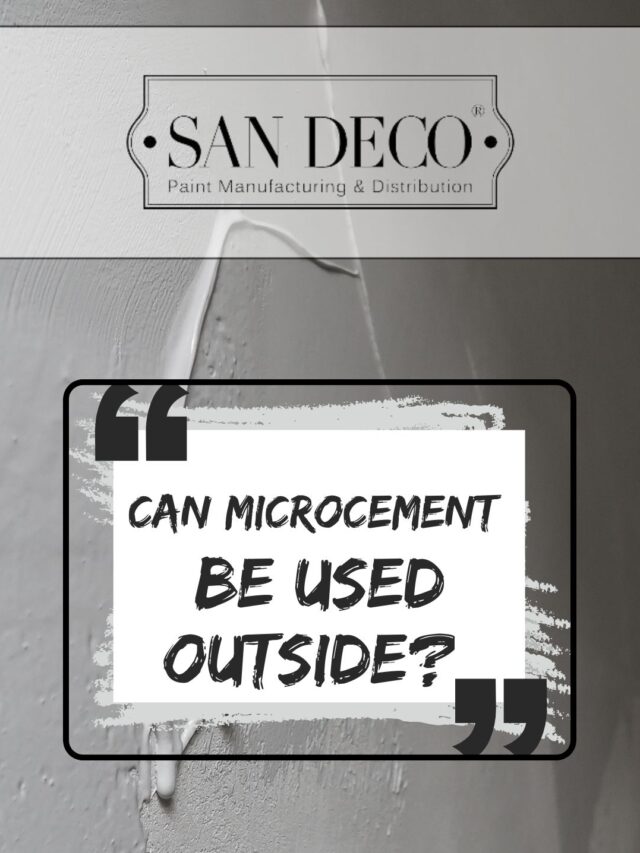 Can Microcement Be Used Outside